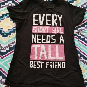 Cute short girl T-shirt